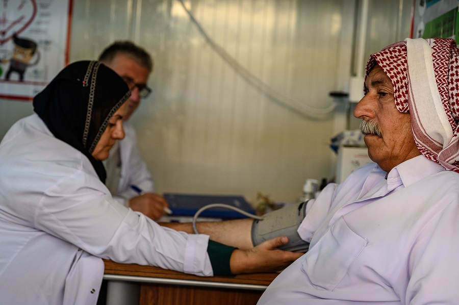 Health centre in Seje. Iraq's health system is facing major challenges.