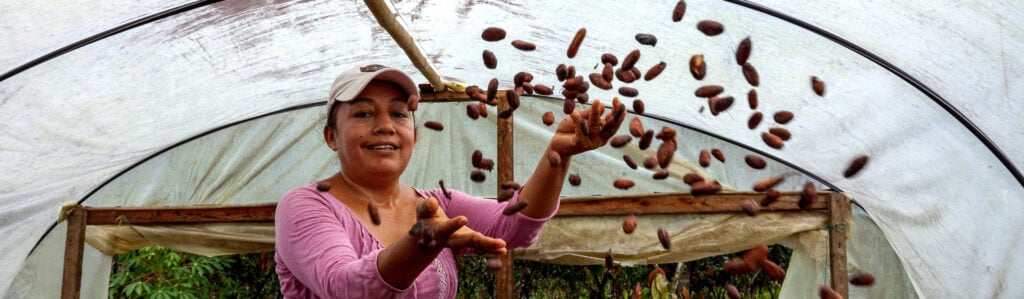 Female farmer in Colombia.