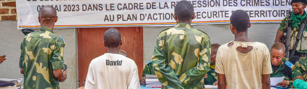 A court hearing in eastern DR Congo.