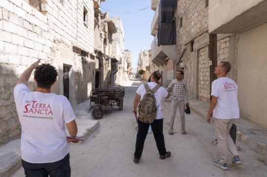 Humanitarians at work in Aleppo, Syria.