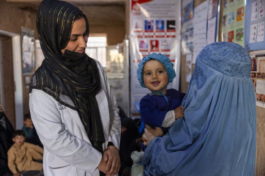 Afghan female doctor.