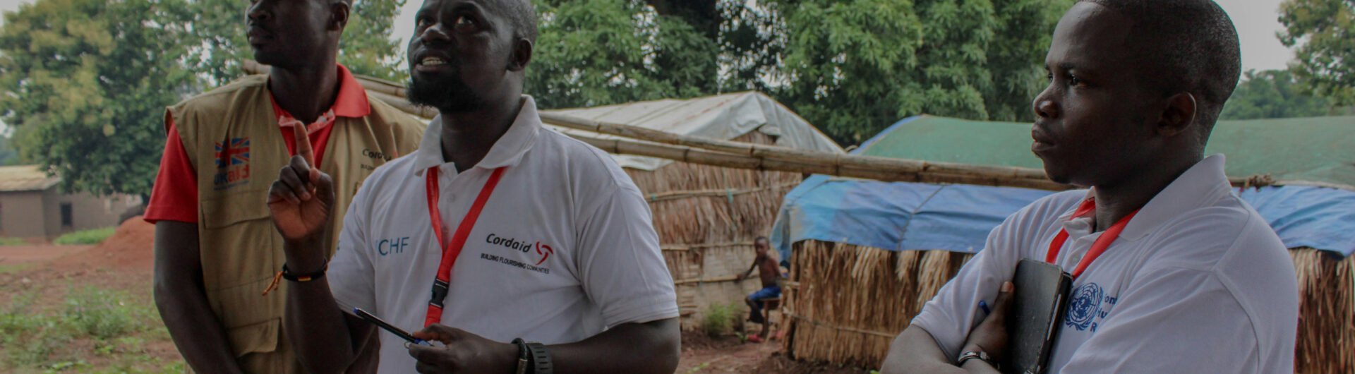 Aid workers in the Central African Republic.