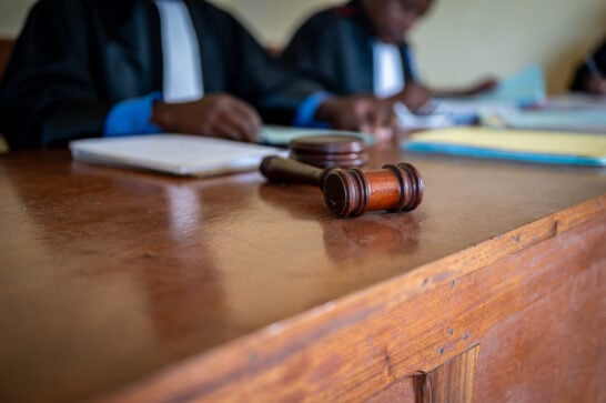 inside a court house