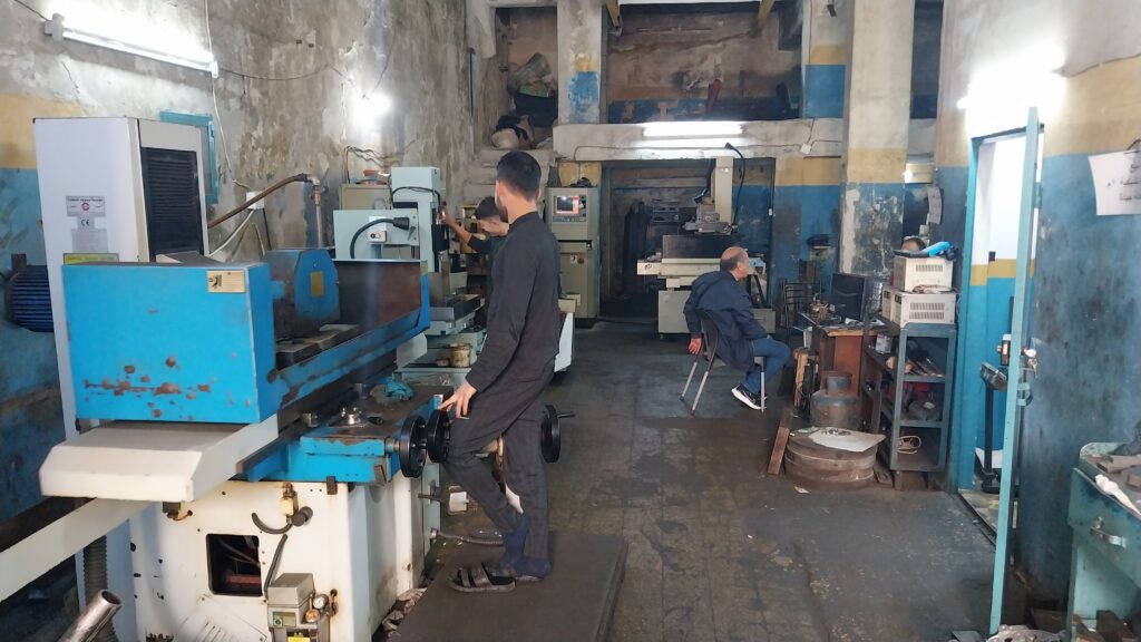 workshop with machinery