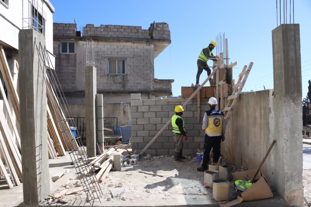 workers at a construction site