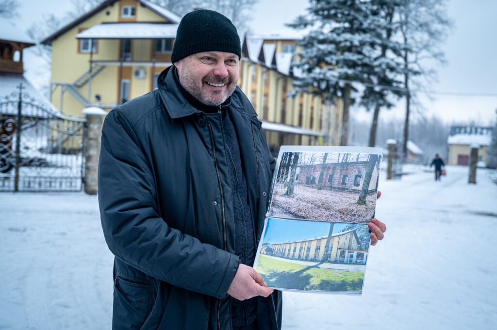 Father Ihor of Caritas in Drohobych.