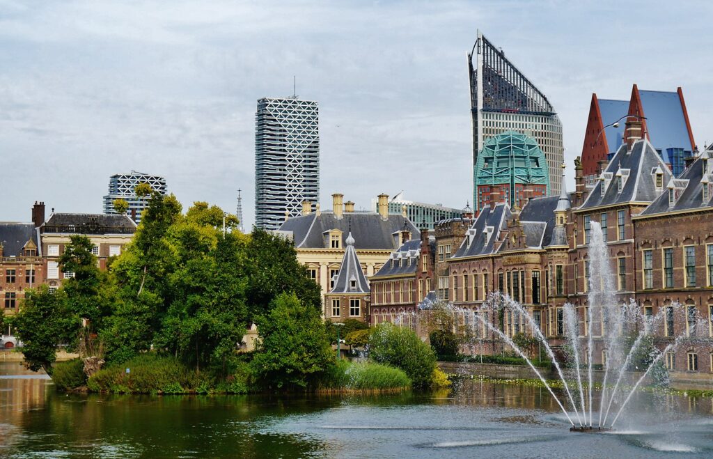 De skyline van Den Haag.